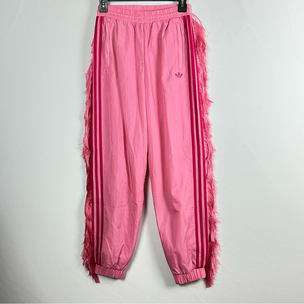 ADIDAS fringe pink 3 stripe track pants - size x-small - Picture 5 of 10